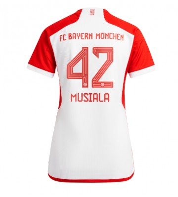 Bayern Munich Jamal Musiala #42 Replika Hjemmebanetrøje Dame 2023-24 Kortærmet